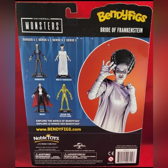 Bride of frankenstein figure and funko pop (NIB) Brand new bendy figs monsters - Picture 7 of 12